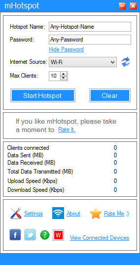 Mhotspot windows 10 not working