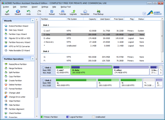aomei partition assistant standard edition 5.5
