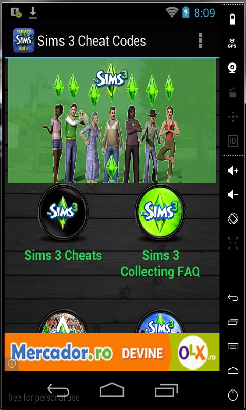 cheats for the sims 3