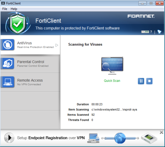 forticlient vpn setup for windows 10