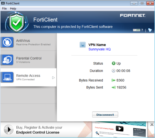 forticlient vpn setup