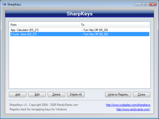 sharpkeys windows 7