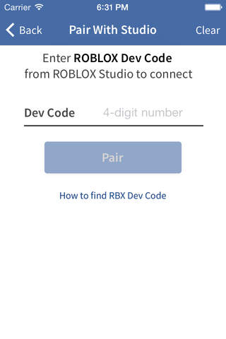 Roblox Developer Dev Code