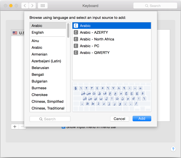 mac arabic keyboard for windows 7