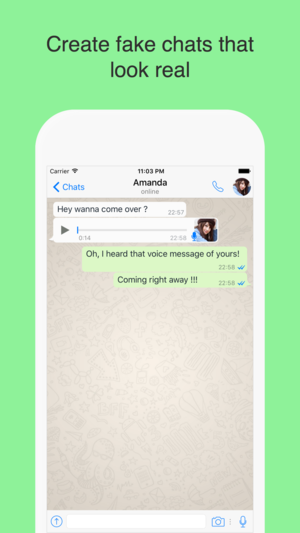 Chat app ios fake Fake iPhone