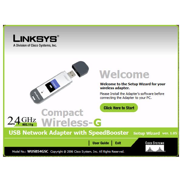 linksys 2.4 wireless g drivers