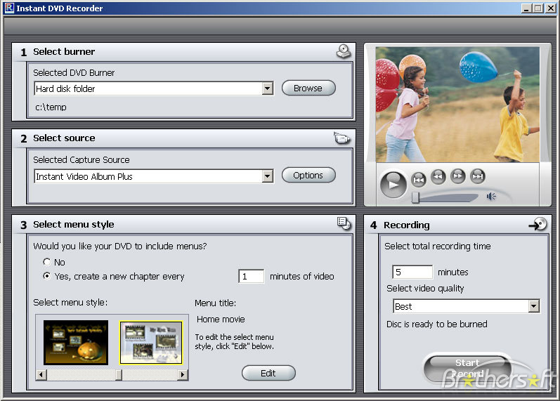 pinnacle instant dvd recorder download windows 8