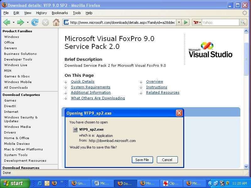 microsoft visual foxpro 9.0 download free